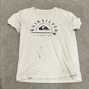 Quiksilver White Graphic T-Shirt